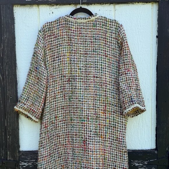 ANTHROPOLOGIE ett:twa Tweed Berwyn Rainbow Jacket XL - Picture 9 of 12